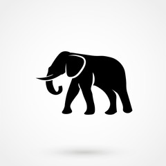 Simple icon elephant.
