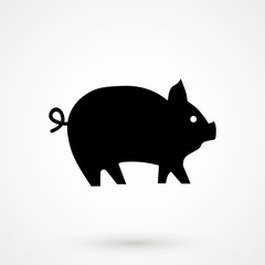 pig Icon isolated on background