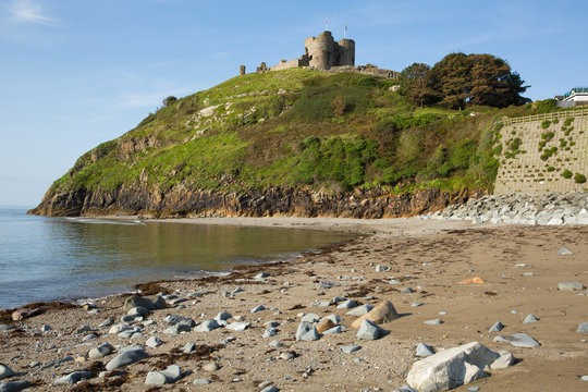 Criccieth beach North Wales UK 