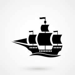 ship icon vector illustration
