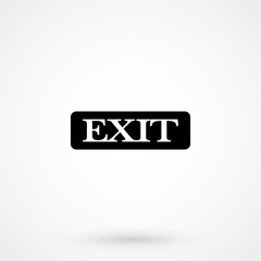 Fototapeta premium EXIT vector icon