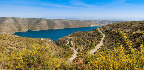 Kurium dam panorama, Cyprus