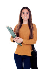 Teenager student girl