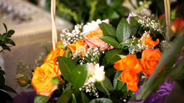 orange roses bouquet