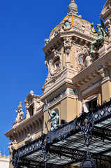 Fototapeta na wymiar Monte-Carlo, Monaco - July 20, 2015: the Monte-Carlo casino