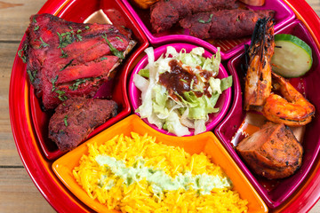 food specialities Mixed Grill Indian Flavor