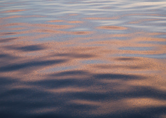 sunset colors on the sea