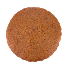 banana cake isolated on white background