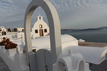 Santorini, rest on the island, beautiful sunsets, village