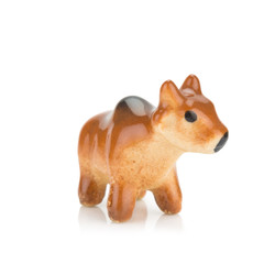 red cow. tow. model. isolated on white background