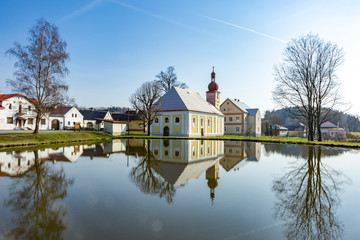 Village idyllic in the Czech Republic