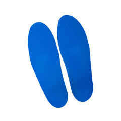 orthopedic insoles on white background
