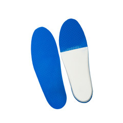 orthopedic insoles on white background