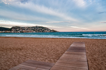 Beach in Roses, Catalonia, Spain