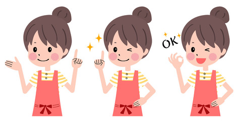 エプロン　女性　セット