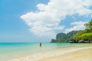 Railay West beach in Ao Nang, Krabi Thailand