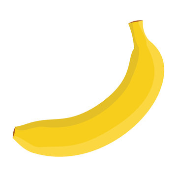 Banana. Ripe banana. Vector illustration.