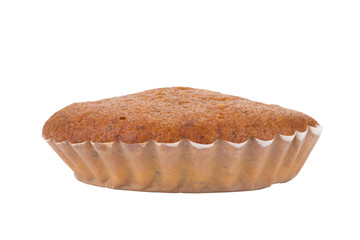 banana cake isolated on white background