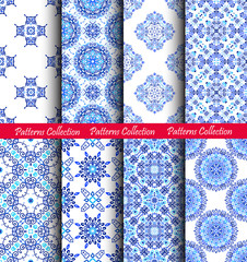 Blue Weave Patterns Backgrounds