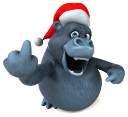 Fun gorilla - 3D Illustration