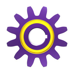 3D model of gear transmission element