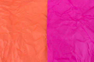 pink and orange crumpled paper texture background