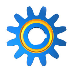 3D model of gear transmission element