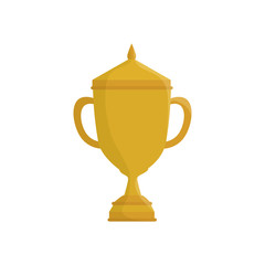 trophy cup isolated icon vector illustration design