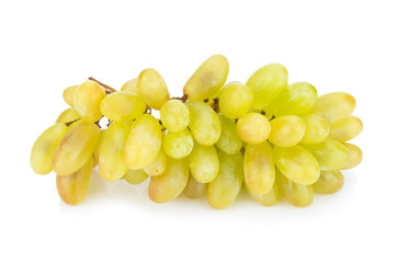 green grapes isolated on white background