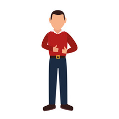 young man avatar character vector illustration design
