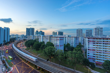 Singapore mass rapid train (MRT) Buona Vista station. The MRT has 106 stations and is the...