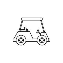 Fototapeta na wymiar golf cart isolated icon vector illustration design