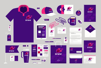 Business design. Corporate identity template. Logo, label, brand promotion. Vector illustration