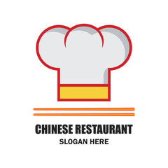 chinese restaurant / chinese food logo with text space for your slogan / tagline, vector illustration