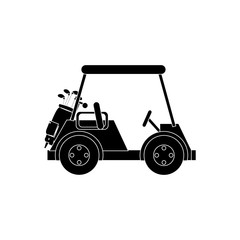 Naklejka premium golf cart isolated icon vector illustration design