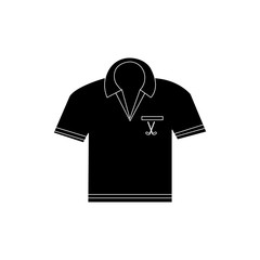 shirt golf uniform icon vector illustration design