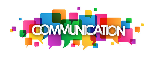 COMMUNICATION Icon with Speech Bubbles