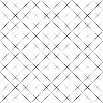 Abstract seamless black and white pattern of rhombuses, background