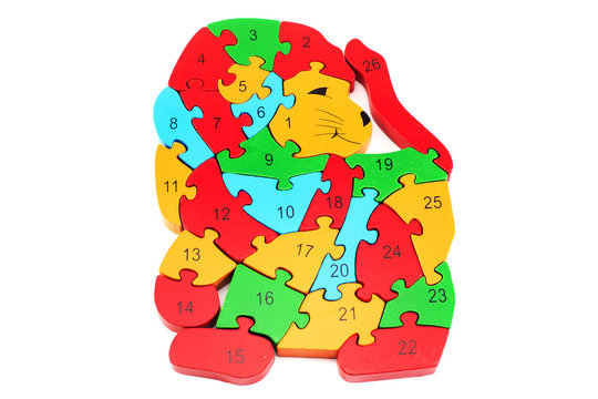 Wooden puzzles for children, Training development, .Preschool