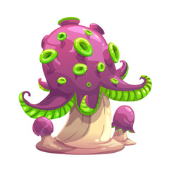Fantasy cartoon mushroom.