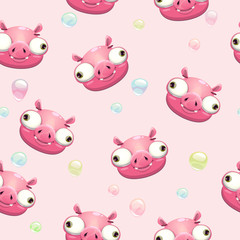 Funny vector childish seamless pattern