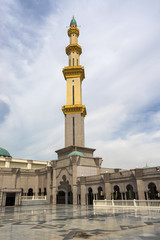 Fototapeta na wymiar Mosque Masjid Wilayah Persekutuan at Kuala Lumpur Malaysia