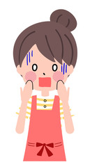 エプロン　女性