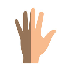 hand human isolated icon vector illustration design