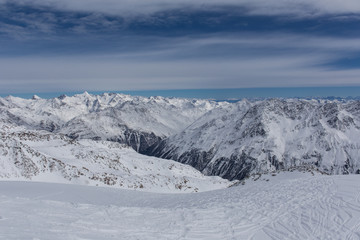 Obraz premium Alps Panorama in Solden, Austria