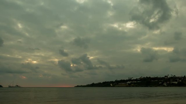 Golden Sunset Over Port Vila, Vanuatu