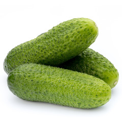 The first spring ecologically cucumbers.