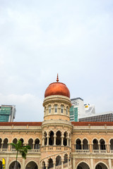 Fototapeta na wymiar The Sultan Abdul Samad building at Merdeka Square