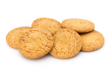 Cookies nuts on the  isolated on white background.