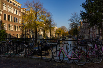 Fototapeta na wymiar Amsterdam Canals - Autumn